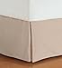 Divatex 200-Thread Count King Bed Skirt/Dust Ruffles, Tan