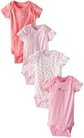 Gerber Baby Girls' 4 Pack Variety Onesies Brand  Bird