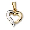 Miore - MAP41B - Pendentif Femme - Or deux couleurs 750/1000 (18 carats) 0.58 gr - Diamant 0.0069 cts