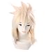 FENGSHANG Final Fantasy Cloud Strife Short Wigs for Women Golden 14 Inches