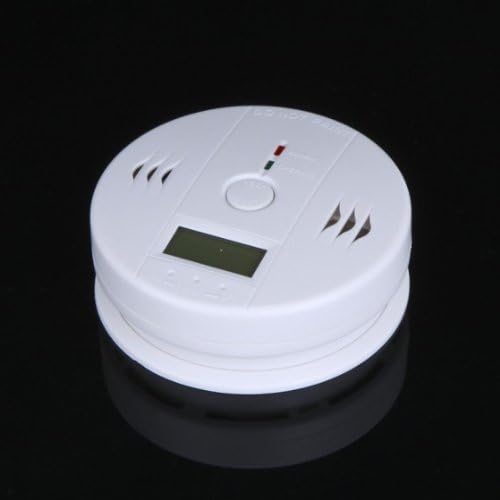 Best LCD CO Carbon Monoxide Poisoning Sensor Monitor Alarm Detector White by ANLO