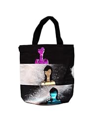 Shopping Bag TRI METALLIC black