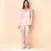 Long-sleeved satin pyjamas beige 8/10