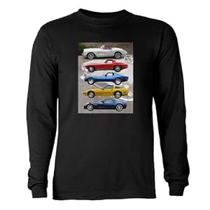 Corvette Generations Long Sleeve Dark T-Shirt