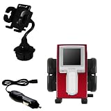 iRiver H10 20GB Auto Cup Holder with Car Charger - Uses Gomadic TipExchange
