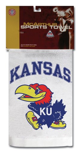 Kansas Jayhawks Sports Towel (White)