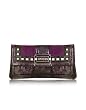 Guess Angie - Studded Eco-Leather and Suede Clutch