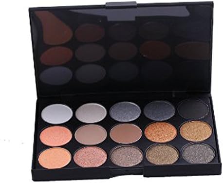 Bodermin 2 Different New Fashion 15 Earth Colors Matte Pigment Eyeshadow Palette Cosmetic Makeup Set Eye Shadow for Women (E15-01)