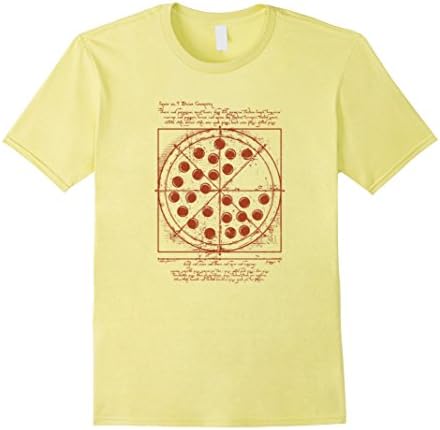 Men's Vitruvian Pizza Medium Lemon