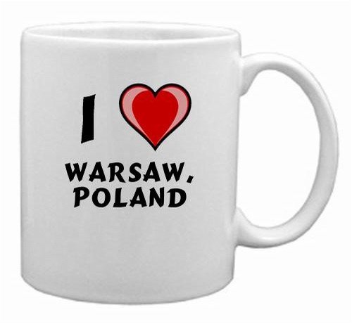 I Love Warsaw, Poland Mug