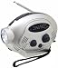 Kaito Hand Crank Rechargeable AM/FM Radio with 3-LED Flashlight, MS523