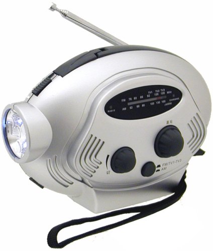 SportingGoods: Kaito Hand Crank Rechargeable AM/FM Radio with 3 LED Flashlight, MS523