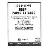 1994 1995 1996 JEEP CHEROKEE Parts Book List Guide by Jeep