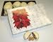 Scott's Cakes 1 lb. White Chocolate Cashew Pattie in a Poinsettia Box