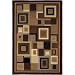 Home Dynamix Catalina 4467-469 Black/Brown Polyproplene 5-Feet 3 by 7-Feet 2 Contemporary Area Rug