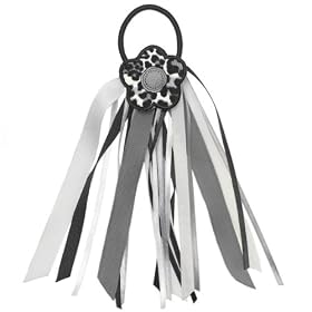 flower ribbon pony holder