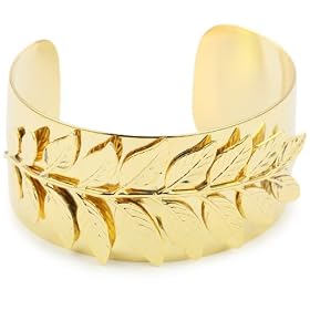 Privileged NYC Leaf Gold plated Cuff 1.25