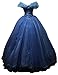 Blue Women's Cinderella Cosplay Dress Halloween Party Costumes Custom Made Adult