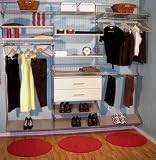 Element Systems 8' Silver Maple Closet, 8' W x 16 D x 8' H, Silver/Maple Finish