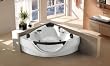 Jacuzzi Whirlpool Bathtub Computerized Massage Jets Built-in Heater SPA Hot Tub FM MP3 CD Model 657WH White