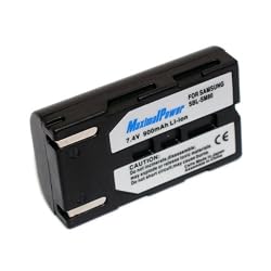Maximal Power DB SAM SBLSM80 Replacement Battery for Samsung Digital Camera/Camcorder (Black)