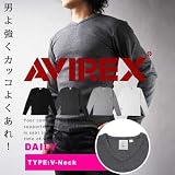 (アヴィレックス)AVIREX デイリーVネックロングスリーブリブTシャツ 長袖