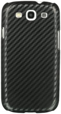 VMG 3-Item Combo For Samsung Galaxy S3 S III (3rd Generation) Cell Phone Case Cover - Carbon Fiber Design Premium Ultra-Thin Polycarbonate Snap On Shell Case + LCD Clear Screen Saver Protector + Premium Car Charger [by VanMobileGear]