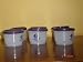 Tupperware Snack Cups Set of 6- Sheer & Blue