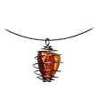 Artisan Amber Coiled Choker Necklace