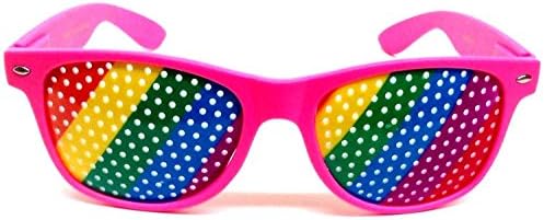 Pink Rainbow Billboard Wayfarer Sunglasses