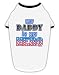 TOOLOUD My Daddy is My Hero - Armed Forces - Blue Cotton Dog Shirt White with Black Small