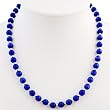 EXP Handmade Royal Blue Fusion Glass & Silver Necklace