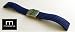 20mm Royal Blue MODENA F-1 style Italian Rubber Watch Band w/ Deployant / Deployment Buckle / Clasp