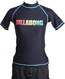Billabong(ビラボン）713-854レディース半袖ラッシュガード・ブラック
