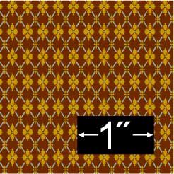Dollhouse Wallpaper Victorian Creme de Cacao