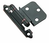 Amerock TEN3428-ORB Traditional Hinge Self Closing Face Mount, Oil Rubbed Bronze, 3/8-Inch , 10-Pack