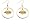 Los Angeles Lakers Hoop Logo Earring Set Nba Charm Gift Gold Image #1