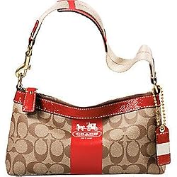 Coach Heritage Stripe Demi Bag 11562 Geranium