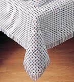 62 X 108 Homespun Tablecloth-Solid Green