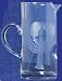 Individually Hand Etched Glass Lobster Cocktail Pitcher 8"H 48 oz