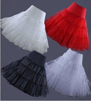 xzqiang 2 Layers, White,Ivory, Black and Red,Lady Girls Underskirt Rockabilly Dance Skirt Petticoat Retro Vintage Fancy Net Skirt Tutu Pink M