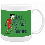 Being a Secret Service Agent is not for wimps Occupations Mug (Green, Ceramic, 11oz.)