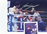 LOU SAVARESE AUTOGRAPHED BOXING 8X10 PHOTO VS MIKE TYSON (BOXING)