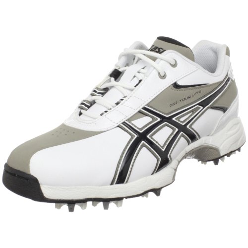 ASICS Men's Gel-Tour Lyte Golf Shoe,White/Clay/Black,10.5 M