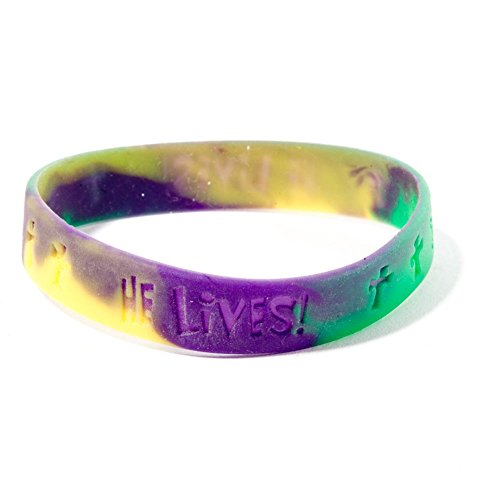 He Lives Rubber Bracelets