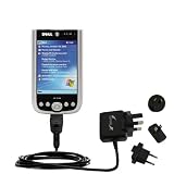 International Wall / AC Charger for the Dell Axim X50 - Gomadic Brand w/ TipExchange Technology