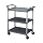 Excellante 40-1/2-Inch by 19-3/4-Inch by 37-7/8-Inch, 3-Tier Bus Cart, Grey