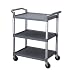 Excellante 40-1/2-Inch by 19-3/4-Inch by 37-7/8-Inch, 3-Tier Bus Cart, Grey