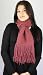 Handmade 75% Alpaca Natural Fiber Scarf - Artisan Knit in Cinnamon Pink (100% Knitted By Hand/long Size)