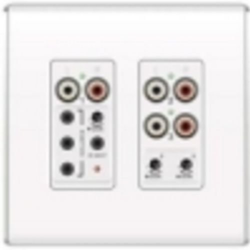 OnQ legrand AU1011-WH lyriQ Flush Mount Triple Source Input in Studio Design - White